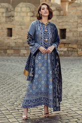 Tender Glance | 3Pc Unstitched Suit Winter Embroidered Broadway By Mushq